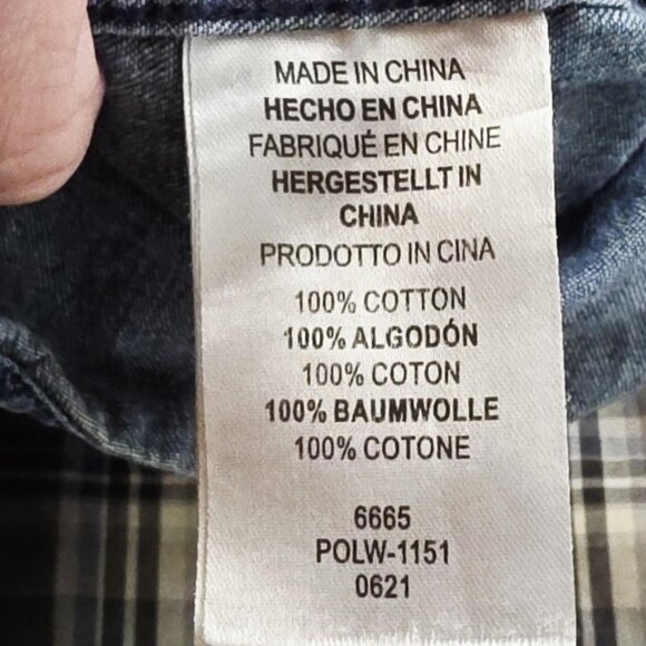 Legendary Whitetails Shirts Mens 2XL 2XT Blue Denim Plaid Western Lot of 2 Hunt - Picture 7 of 12